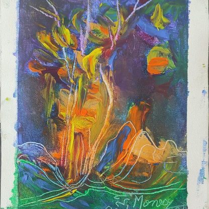 Picturi în ulei pe pânză 15 x 15/17 cm - iunie 2024 - Set 8 - pictură în ulei pe pânză, Monea Teofil