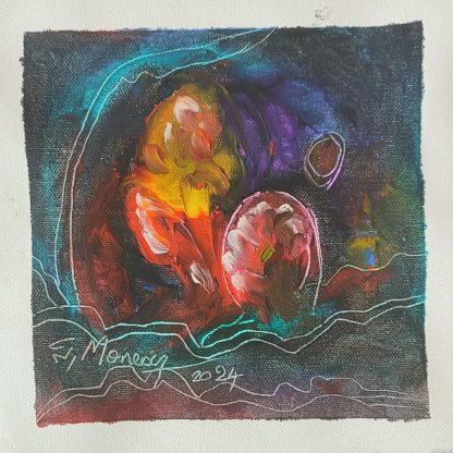 Picturi în ulei pe pânză 15 x 15/17 cm - iunie 2024 - Set 8 - pictură în ulei pe pânză, Monea Teofil