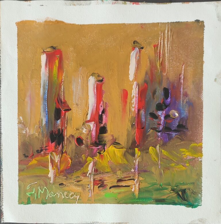 Picturi în ulei pe pânză 15 x 15/17 cm - iunie 2024 - Set 8 - pictură în ulei pe pânză, Monea Teofil