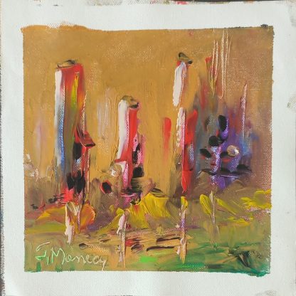 Picturi în ulei pe pânză 15 x 15/17 cm - iunie 2024 - Set 8 - pictură în ulei pe pânză, Monea Teofil