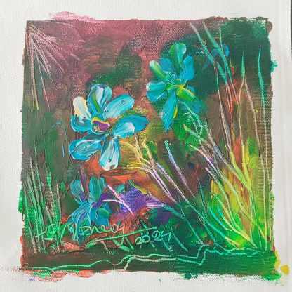 Picturi în ulei pe pânză 15 x 15 cm - iunie 2024 - Set 9 - pictură în ulei pe pânză, Monea Teofil