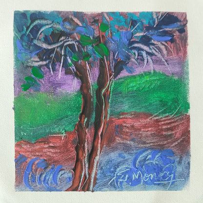 Picturi în ulei pe pânză 15 x 15 cm - iunie 2024 - Set 10 - pictură în ulei pe pânză, Monea Teofil