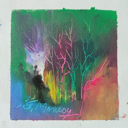 Picturi în ulei pe pânză 15 x 15 cm - iunie 2024 - Set 10 - pictură în ulei pe pânză, Monea Teofil