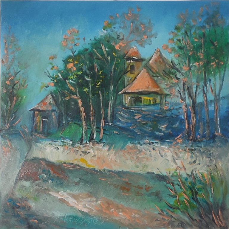 Colț de liniște" - pictură în ulei pe pânză, Monea Teofil