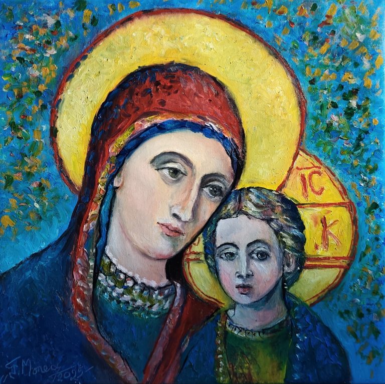 Cercul Vieții Eterne” - pictură în ulei pe pânză, Monea Teofil