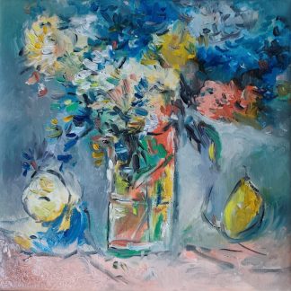 "Armonie pastelată" - Pictură în ulei pe pânză