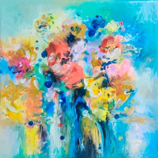 "Energie pastelată" - Pictură în ulei pe pânză