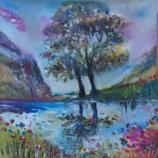 "Fericirea în culori" - Pictură în ulei pe pânză