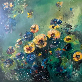 "Florile timpului" - Pictură în ulei pe pânză