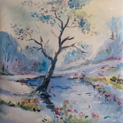 Calm" - pictură în ulei pe pânză, Monea Teofil