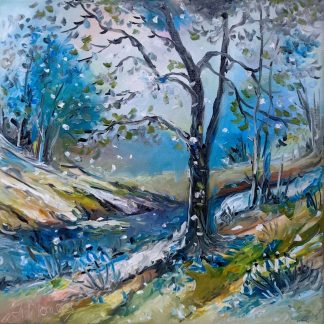 "Între anotimpuri" - Pictură în ulei pe pânză