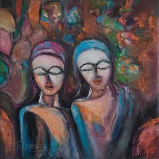 "Împreună în vis" - Pictură în ulei pe pânză
