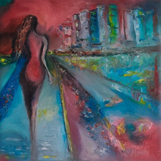 "Drumul meu" - Pictură în ulei pe pânză