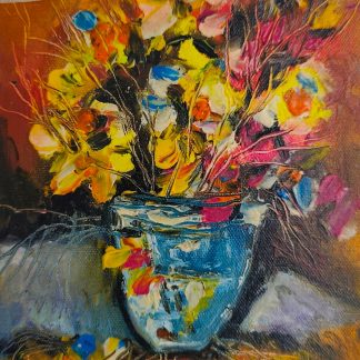 Pictură 4 în ulei pe pânză (20 cm x 16 cm)