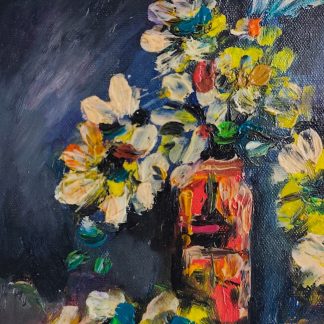 Pictură 5 în ulei pe pânză (20 cm x 16 cm)