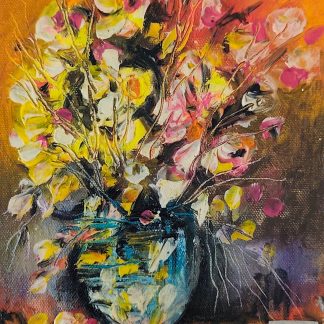 Pictură 9 în ulei pe pânză (20 cm x 16 cm)