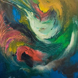 Pictura 42 în ulei pe pânză (20 cm x 16 cm)