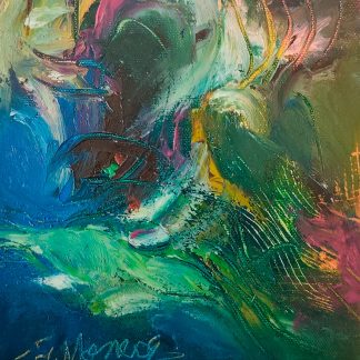 Pictura 43 în ulei pe pânză (20 cm x 16 cm)