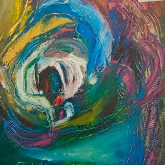 Pictura 44 în ulei pe pânză (20 cm x 16 cm)