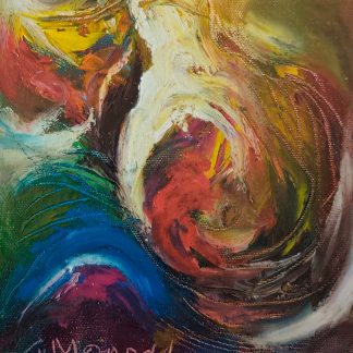 Pictura 50 în ulei pe pânză (20 cm x 16 cm)