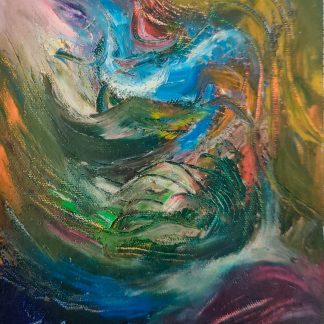 Pictura 75 în ulei pe pânză (20 cm x 16 cm)