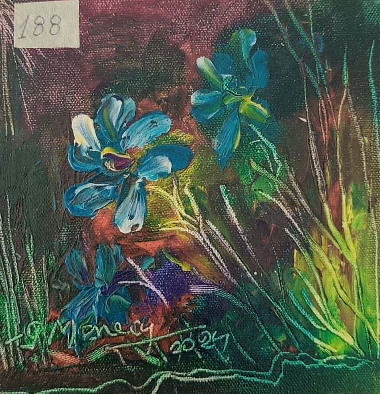 Pictura Monea Teofil 188 Miez cu ecouri în verde - pictură în ulei pe pânză, Monea Teofil