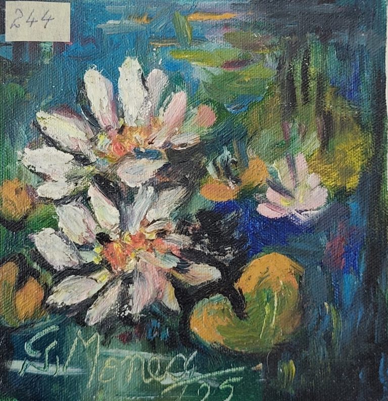 Pictura Monea Teofil 244 v2 Veghe în adânc de verde - pictură în ulei pe pânză, Monea Teofil