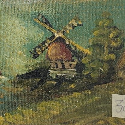 Chipuri în liniște de auriu - pictură în ulei pe pânză, Monea Teofil