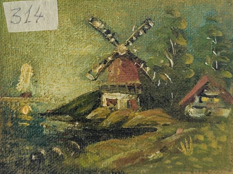 Pictura Monea Teofil 314 Vibrație în liniște de auriu - pictură în ulei pe pânză, Monea Teofil
