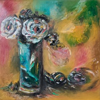 "Natură statică în mișcare" - Pictură în ulei pe pânză