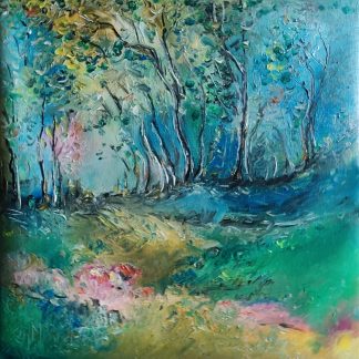 "Peisaj 2" - Pictură în ulei pe pânză