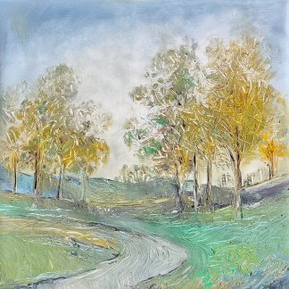 "Peisaj 6" - Pictură în ulei pe pânză