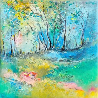 "Peisaj 7" - Pictură în ulei pe pânză