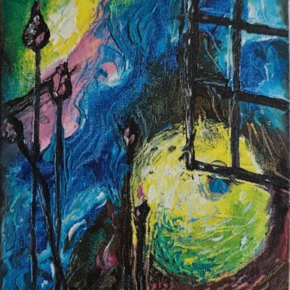 Fereastra către lumină - Pictură în ulei pe pânză