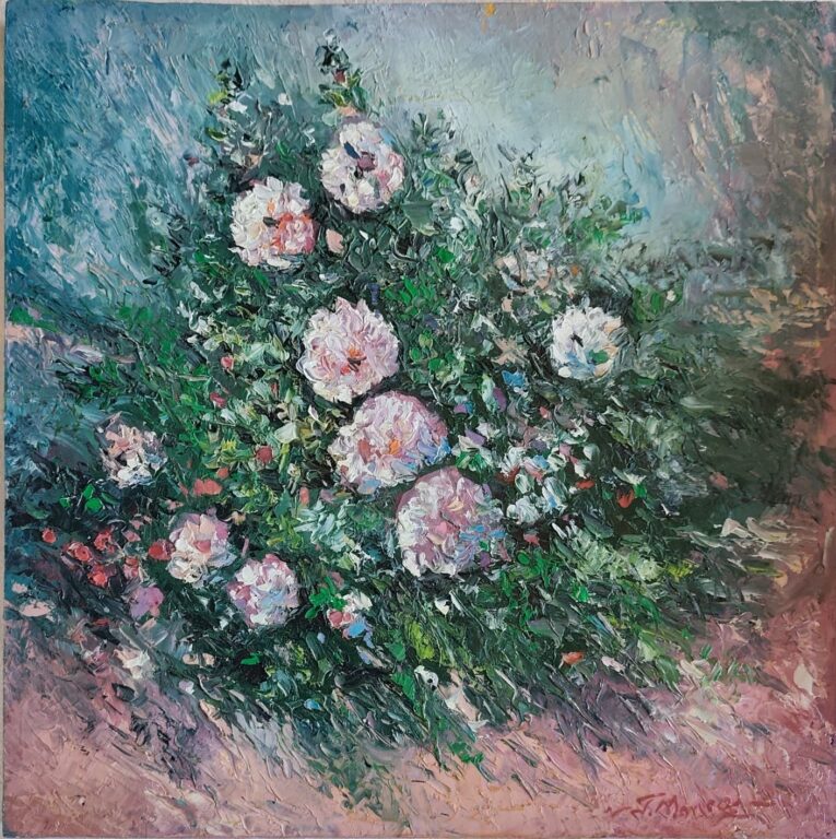 Grădina de lumină - Pictură în ulei pe pânză