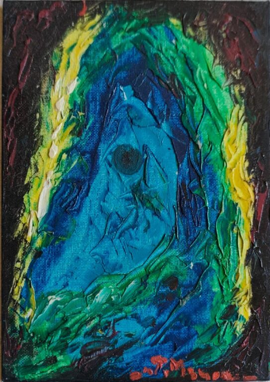 Lumină din adânc - Pictură în ulei pe pânză Lumină din adânc - Pictură în ulei pe pânză
