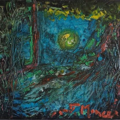 Lumina din pădure - Pictură în ulei pe pânză
