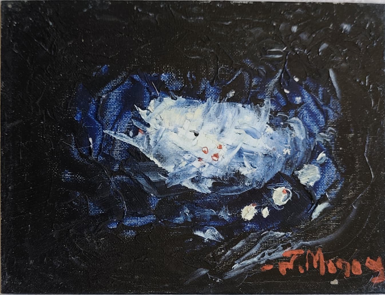 Lumină în întuneric - Pictură în ulei pe pânză Lumină în întuneric - Pictură în ulei pe pânză