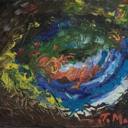 Nucleu de lumină - Pictură în ulei pe pânză