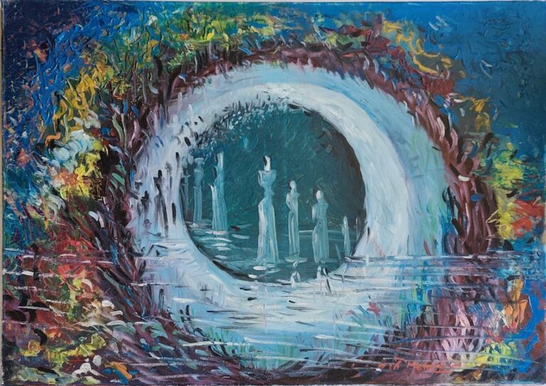Poarta de Lumină - Pictură în ulei pe pânză Poarta de Lumină - Pictură în ulei pe pânză