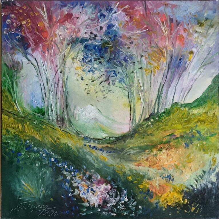 Poarta spre lumină - Pictură în ulei pe pânză Poarta spre lumină - Pictură în ulei pe pânză