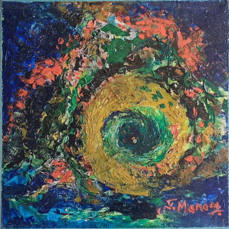 Vârtej de lumină interioară - Pictură în ulei pe pânză Vârtej de lumină interioară - Pictură în ulei pe pânză