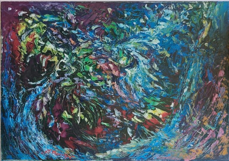 Vârtej de lumină - Pictură în ulei pe pânză Vârtej de lumină - Pictură în ulei pe pânză