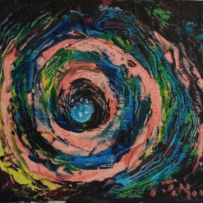 Vortex de lumină – pictură în ulei pe pânză de Monea Teofil