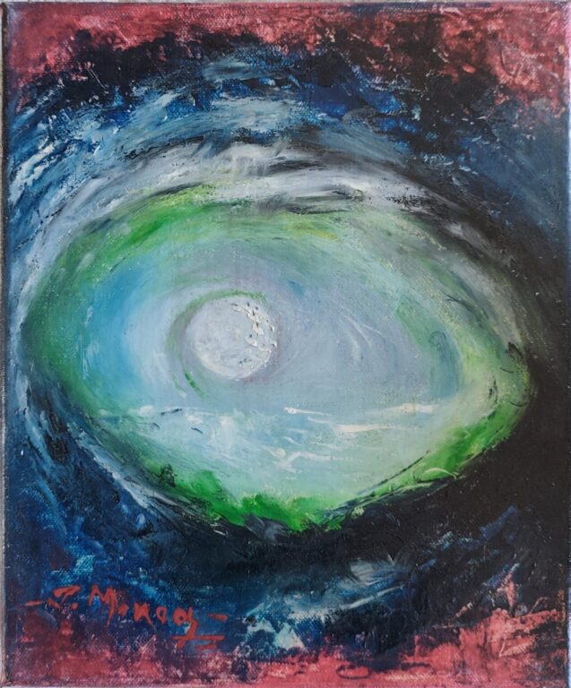 Vortex de lumină tăcută - Pictură în ulei pe pânză Vortex de lumină tăcută - Pictură în ulei pe pânză